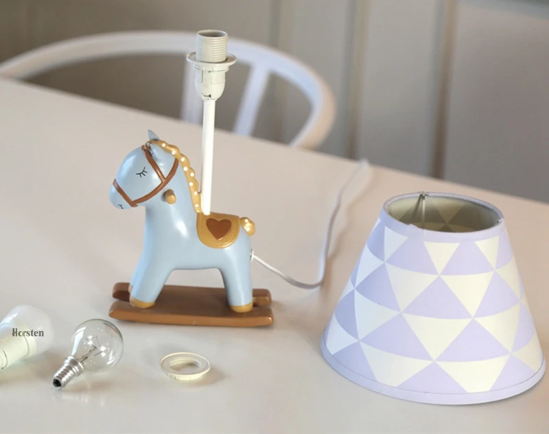 Creative Cute LED Table Lamp Home Decoration Dimmable Pony Desk Table Light Bedroom Bedside Lamp For Baby Kids Room Birthday Gift (11)