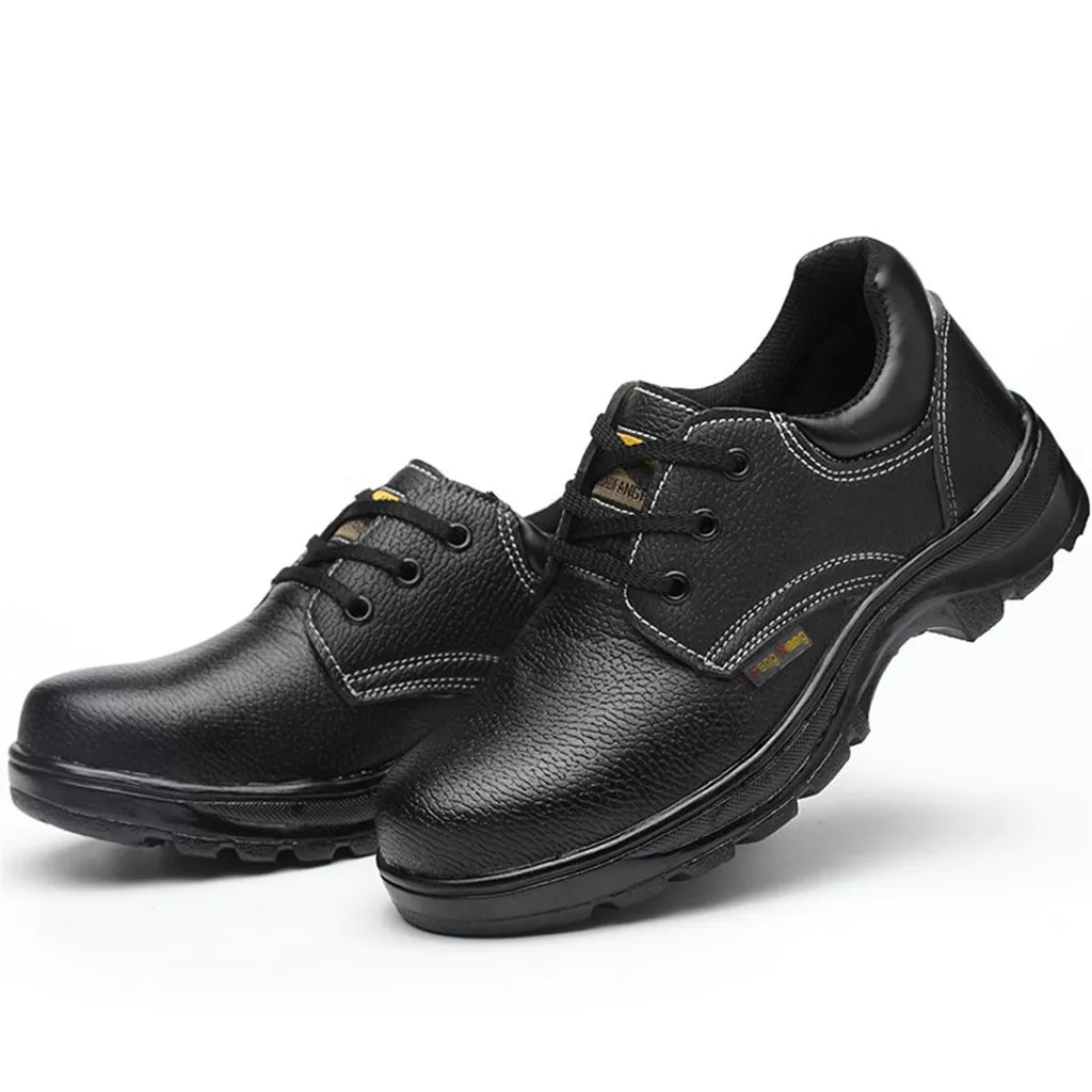 

Veiligheid Werk Schoenen Mannen 2019 Mode Zomer Ademend Sneakers Mannen Toevallige Laarzen Lederen Labor Beschermende Schoen