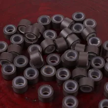 500 шт микро Силиконовое кольцо шило с крючком для наращивания волос Силиконовые микро соединительные кольца выровненные бусины для наращивания волос