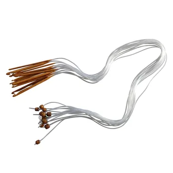 

1Set 12 Sizes hot sales fashion tool Afghan Tunisian Bamboo Crochet Hooks Knitting Needle Set 3-10mm