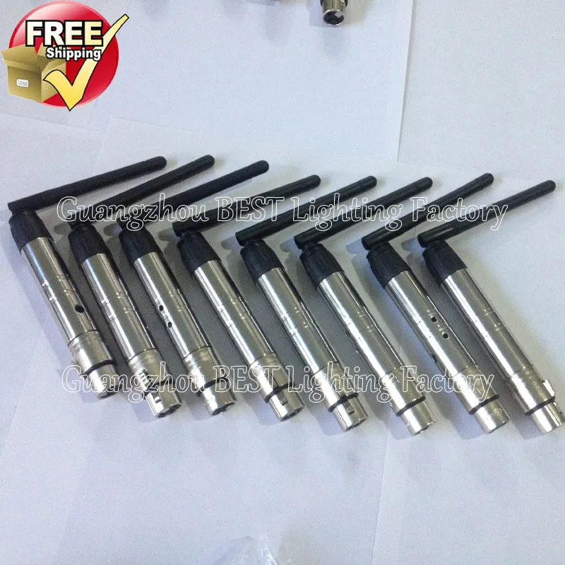 

8pcs dmx receiver of female plug DMX wireless receiver for dmx lights