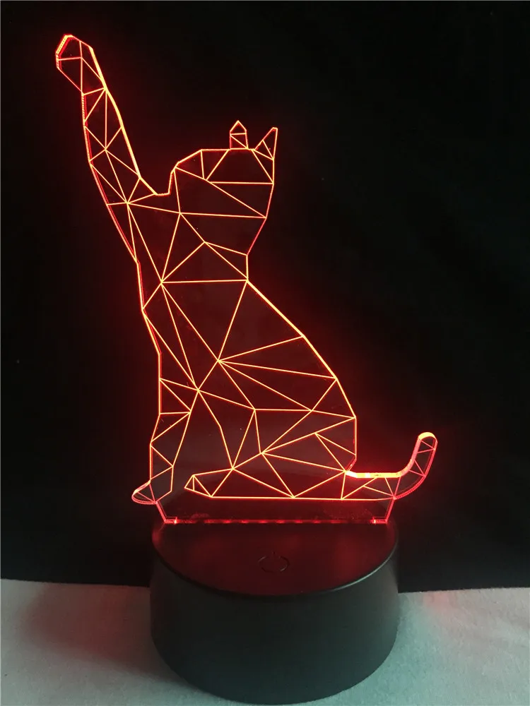 

Animal Kawaii Cat 3D Lighting LED USB Mood Gadgets Multicolor Touch Remote Luminaria Table Lampara Night Lamp For Kids Bedroom