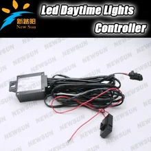 LED Luz Corriente Diurna (DRL) Control Automático On/Off Interruptor de Faro Arnés Relay Controlador de Luz Lateral