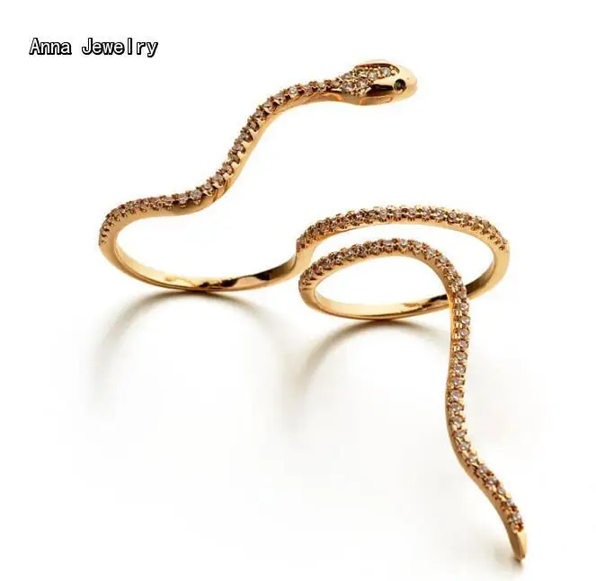

The Distinctive Designer Clear Stones Snake Ring,316L Stainless Steel with Paved Stones.Elegant Serpentine Ring For Women Finger