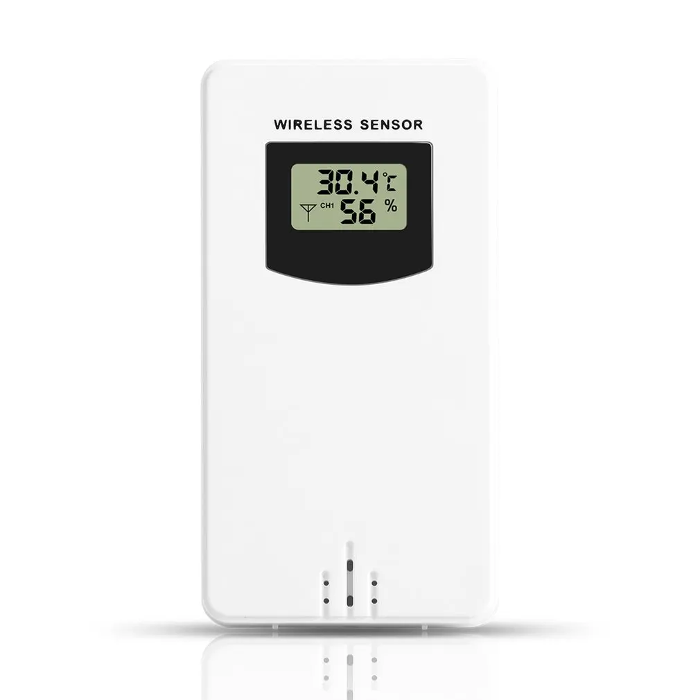Электронный беспроводной термометр гигрометр Метеостанция цифровой ЖК-дисплей C/F Измеритель температуры и влажности Повтор будильника