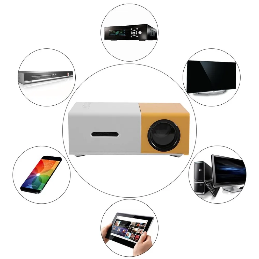 YG300 البسيطة المحمولة العارض LCD LED Proyector HDMI USB AV SD 400-600 التجويف المسرح المنزلي الأطفال التعليم متعاطي المخدرات HD Projetor YG300 البسيطة المحمولة العارض LCD LED Proyector HDMI USB AV SD 400-600 التجويف المسرح المنزلي الأطفال التعليم متعاطي المخدرات HD Projetor