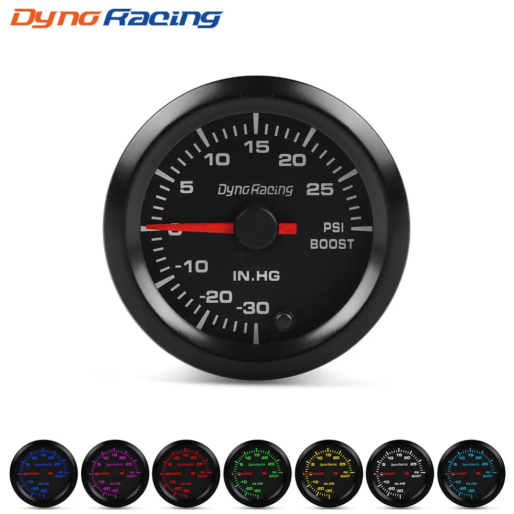 Dynoracing " 52 мм 7 цветов водить авто PSI Turbo Boost Gauge метровая Скорость шаговый двигатель с Сенсор автомобиль метр BX101488