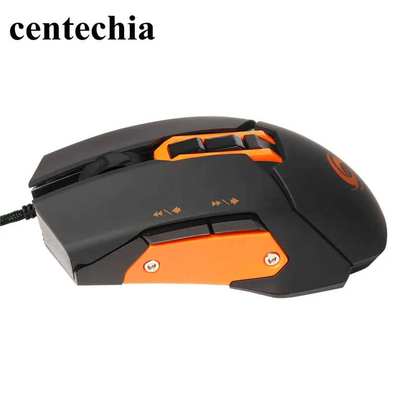 Centechia Проводная игровая мышь, подходит для левой и правой руки, 9 клавиш, 3500 dpi, инженерный дизайн, мыши для домашнего использования, ноутбука