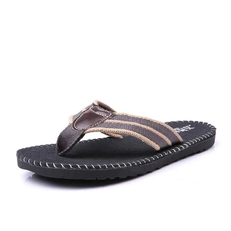 Брендовые летние мужские тапочки из ЭВА повседневная мужская обувь удобные мужские вьетнамки хорошего качества на плоской подошве мужские пляжные сандалии - Цвет: Серый