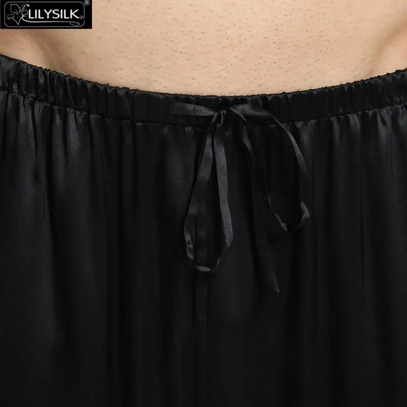 LilySilk пижама мужская шелковая домашняя одежда для мужчин 22 Momme глубокий углового