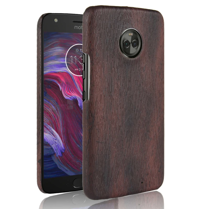 MOTO X4 Wood grain PU leather +PC case_7