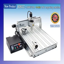 Newest 110/220VAC 4 Axis 1500W 8060Z USB MACH3 CNC Router Engraver Engraving Milling Drilling Cutting Machine