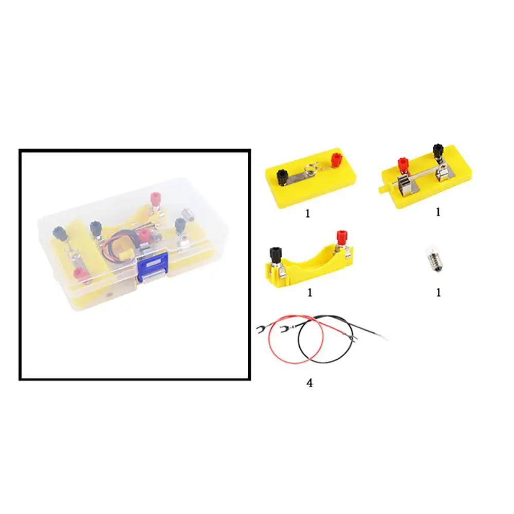 

Kids Circuit Toy Experimental Equipment Electricity Discovery School Lab Box Set