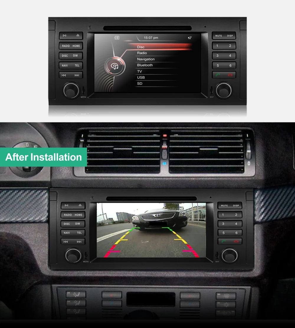 Discount Dinpei 7" Car DVD player for BMW 5 Series X5 E53 E39 M5 car Multimedia player  GPS stereo audio Radio Bluetooth Navi 1