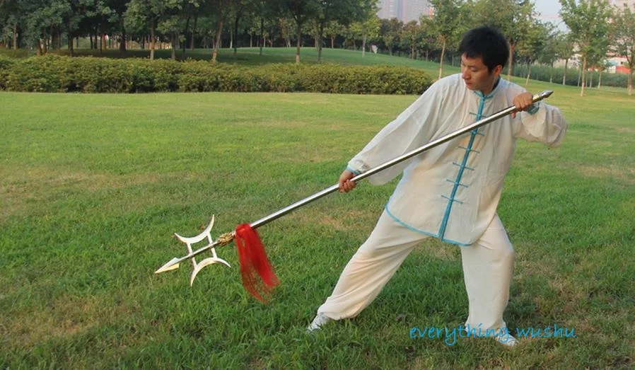 Wushu двухсторонний Halberd с одной стороны Halberd оборудование для боевых искусств Wushu длинное оружие