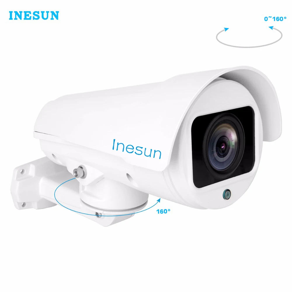 Inesun IP камера безопасности 2MP/5MP HD 2592x1944 10x оптический зум Автофокус открытый водонепроницаемый пуля Onvif ИК Ночное Видение IP Cam