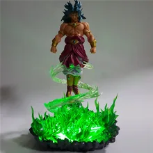 Dragon Ball Z Broly светодиодный ночник зеленый огонь мощность база DIY Dragon Ball лампа DBZ Broli Новинка свет для рождественских подарков MY1