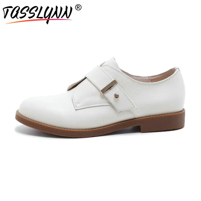 

TASSLYNN 2018 British Style Woman Pumps Casual Shoes Women Low Heels Cow Leather /PU Fashion Spring Shoes for Women Size 34-40