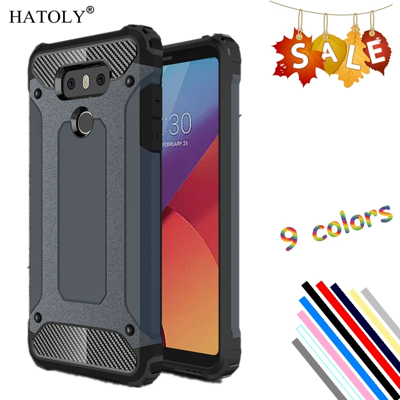 

HATOLY For Cover LG G6 Case Shockproof Silicone Rubber Armor Hard Phone Case For LG G6 Cover For LG G6 H870 H570 5.7 inch