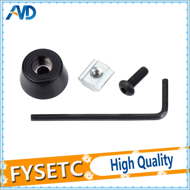 

1 Set Anti-vibration Rubber Landing Mat Feet Antivibration Feet With T Sliding Nut Block Square Nuts For 2020 Aluminum Profile