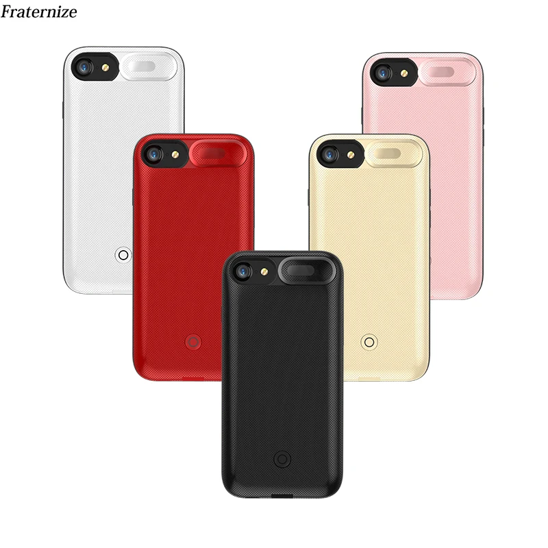 Goede 5500 7500 mah Batterij Oplader voor iphone 6 6 s 7 8 Plus Power Bank Case Ultra Slim externe Pack Backup TPU Opladen gevallen