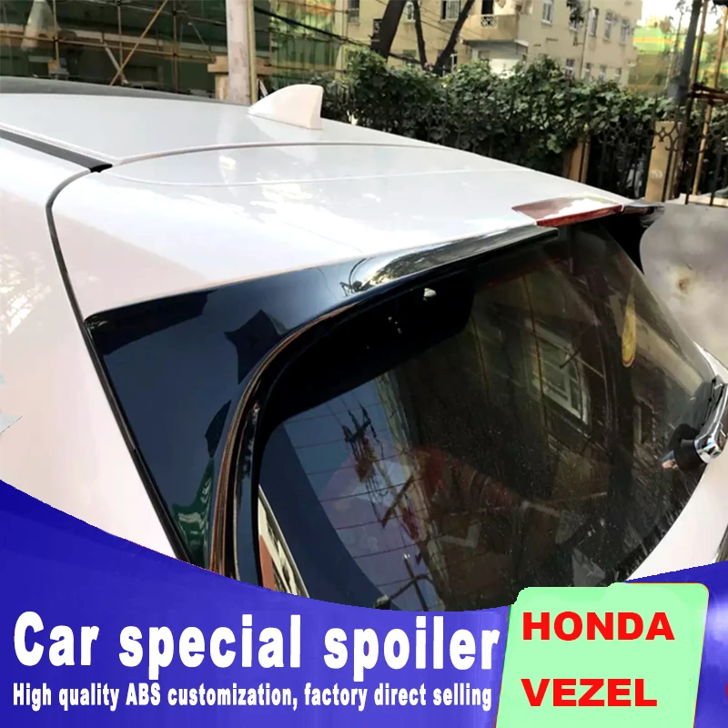 

2014 to 2016 new design High-end configuration for honda VEZE spoiler high quality rear window roof spoiler by primer