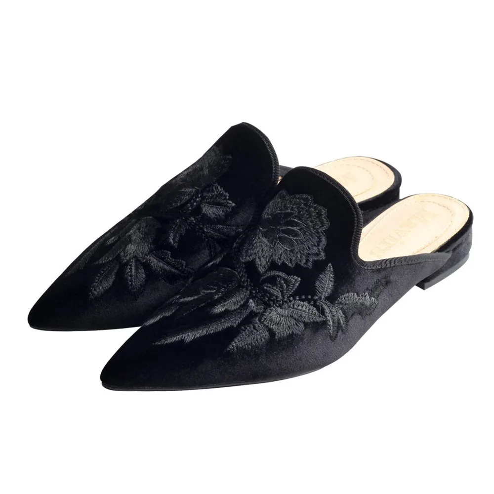 Flat Shoes Women mule slipper 2018 Home Slippers Women Christmas118