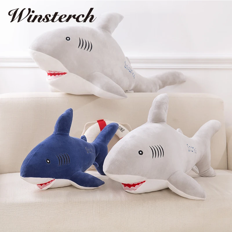 Plush Big Shark Doll Pillow Lifelike Sharks Plush Toys Stuffed Dolls