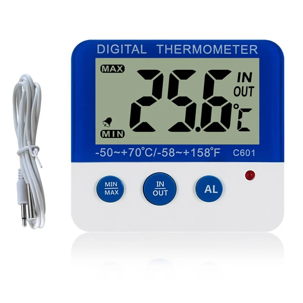 

Mini Digital LCD Thermometer Fridge Temperature Sensor Freezer Thermometer Alarm MYDING
