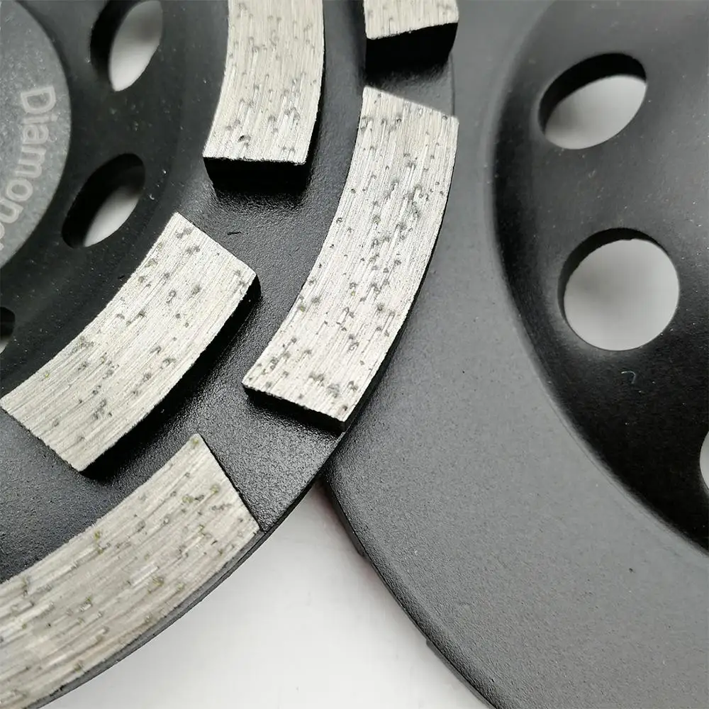 125MM Metal bond Diamond Double Row Grinding Cup Wheel 5" Twin Row Grinding disc for concrete granite marble Masonry