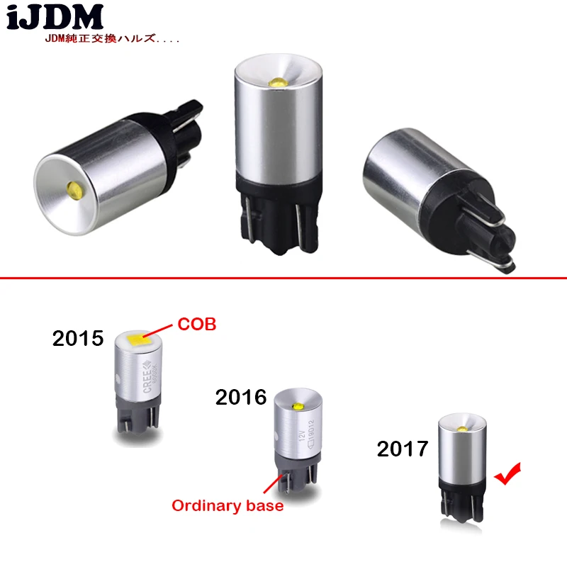 IJDM 4 шт. 6000K Ксеноновые белые XB D T10 168 194 2825 W5W светодиодные лампы для стояночного
