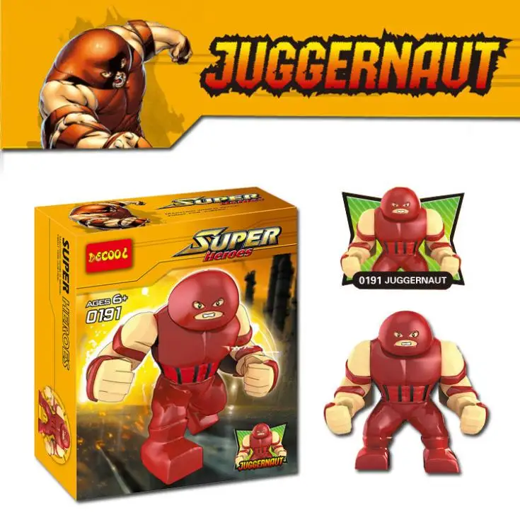 Decool 7 см Super Heroes Мстители Большой громила цифры minifig Халк DIY модель строительные