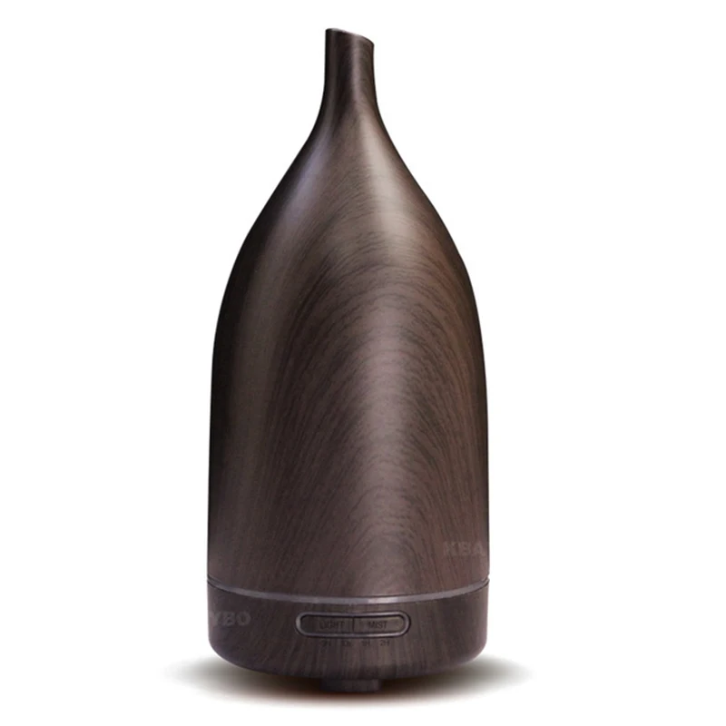 100ml Ultrasonic Humidifier Essential Oil Diffuser Wood Grain Aroma Air for Home Cool Mist Maker Fogger with Led Light | Бытовая