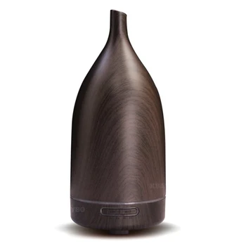 

100ml Ultrasonic Humidifier Essential Oil Diffuser Wood Grain Aroma Air Diffuser for Home Cool Mist Maker Fogger with Led Light
