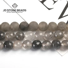 Натуральный призрак кварц матовый Кристал-фантом иней драгоценный камень DIY ожерелье для изготовления ювелирных изделий аметист