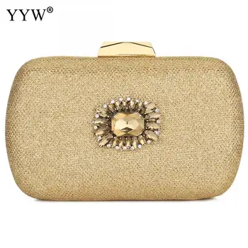 

Gold Pochette Femme Handbag Women Silver Rhinestone Mini Clutch Bags For Women 2019 Crystal Evening Party Bags Purse Clutches