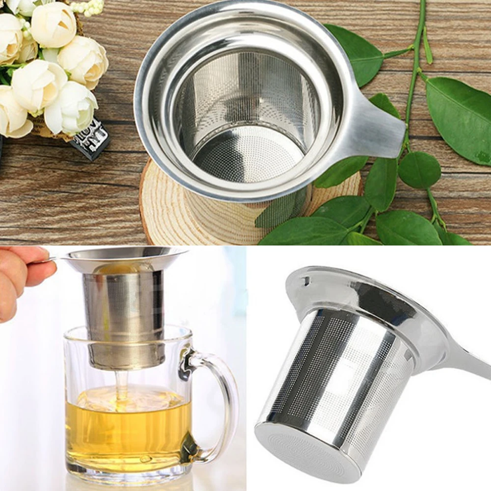 Stainless Steel Tea Infuser Mesh Strainer Metal Cup Teapot Filters Reusable Tea Leaf Filter