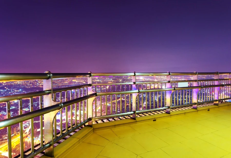 Laeacco 市夜景屋上ガードレールシーンパーティー写真背景カスタマイズ写真写真スタジオの背景 背景 Aliexpress