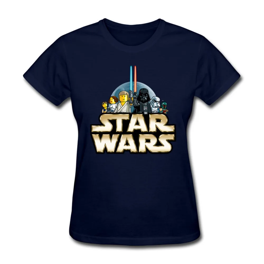 Star wars T Shirts Women Fashion Short Sleeve 100 Cotton T shirt