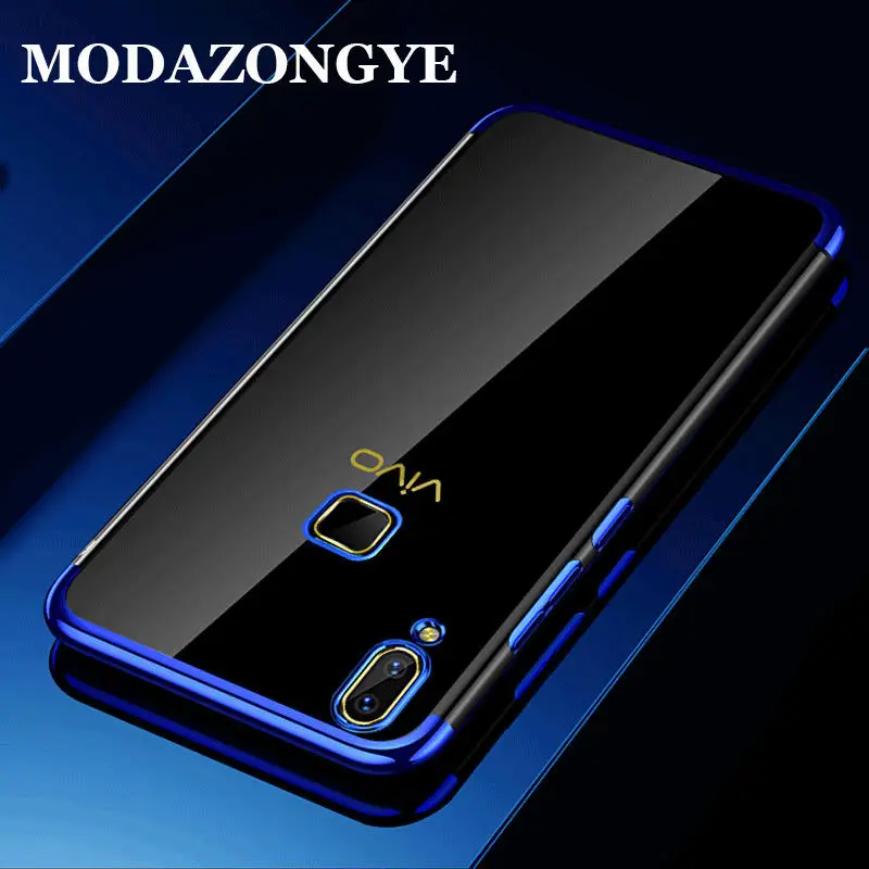ДЛЯ Vivo V9 чехол Y85 задняя крышка роскошный противоударный силиконовый для