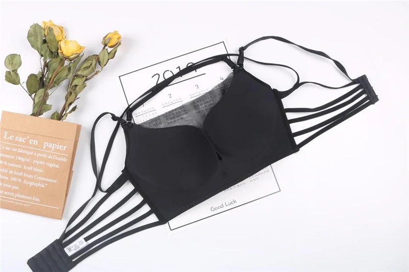 Черный бюстгальтер, отжимать Bralette, сексуальное нижнее белье для женщин, сексуальное нижнее белье, бюстгальтер для девочек, топ-труба, пикантный лифчик для женщин, бесшовный