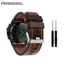 HIPERDEAL роскошный кожаный ремешок сменный ремешок с инструментами для Garmin Fenix 5x gps часы 18Jan20 Прямая поставка F