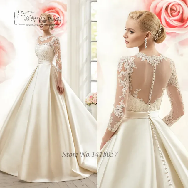 Vintage Wedding Dress Buttons On Back