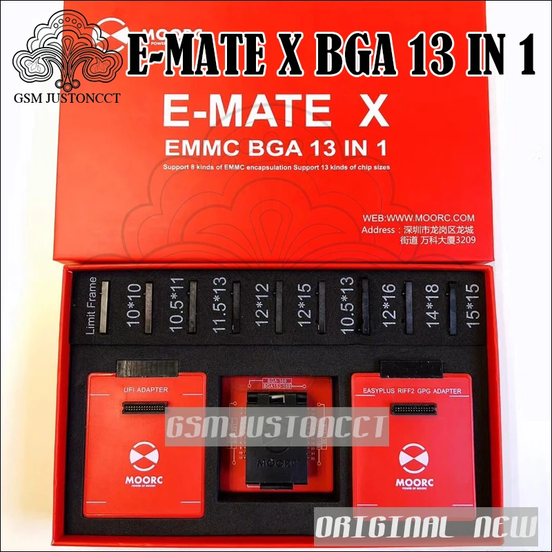 Новые эмате box E-mate X EMMC BGA 13 в 1 Поддержка BGA100/136/168/153/169/162/186/221/529/254 для легкий JTAG плюс UFI коробка