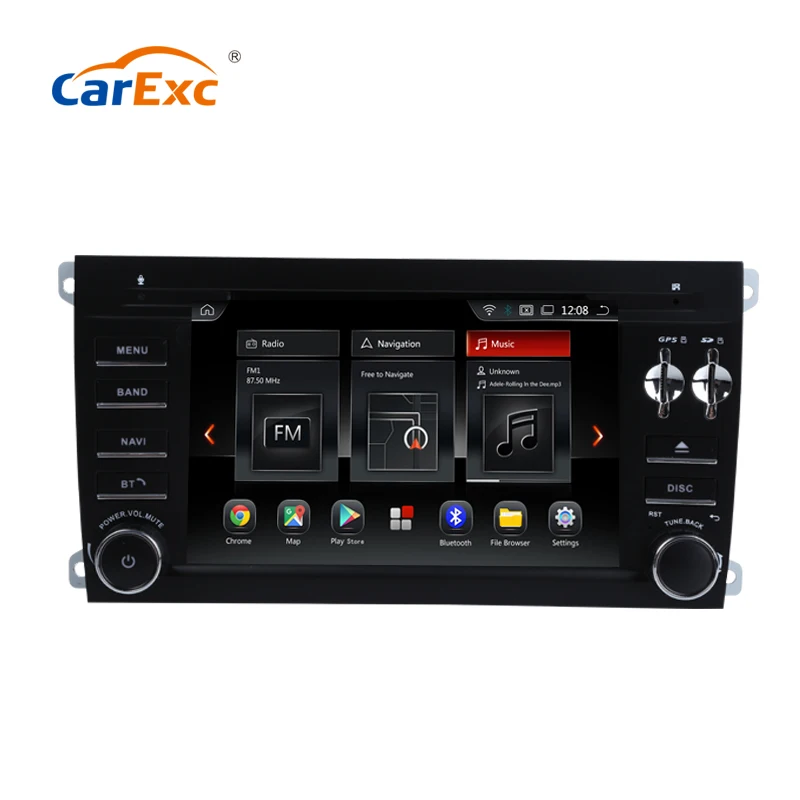 CarExc Android 9 0 ОС Octa-Core для Porsche Cayenne 7 ''автомобильный DVD-плеер с Wi-Fi GPS-навигацией