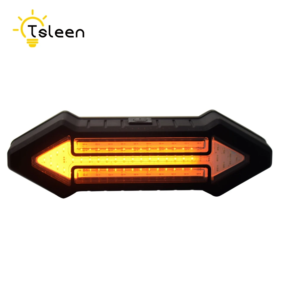 

Cheap Wireless Bike Bicycle Rear Light laser tail lamp Smart USB Rechargeable Cycling Accessories Remote Turn led With Remote