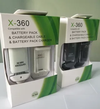

3 In 1 Charging Kit for Xbox 360 Controller Battery 4800mAh 1Pcs Rechargeable Battery Pack+Charger Cable+Charging Station Dock