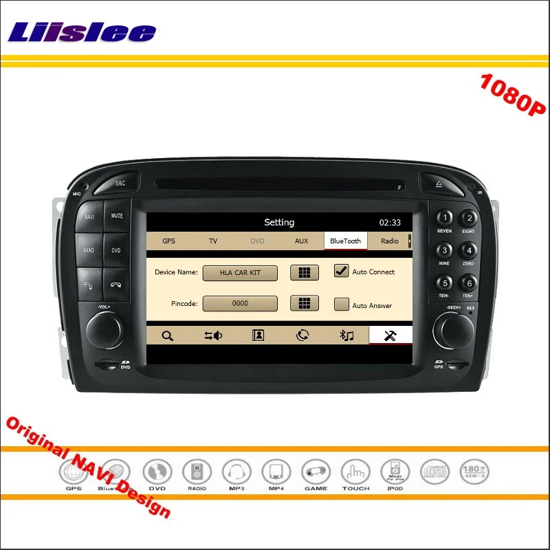 Top Liislee For Mercedes Benz SL R230 2001~2004 Stereo Radio CD DVD Player GPS Navigation 1080P HD Screen System Original NAV Design 3 Top Liislee For Mercedes Benz SL R230 2001~2004 Stereo Radio CD DVD Player GPS Navigation 1080P HD Screen System Original NAV Design 3
