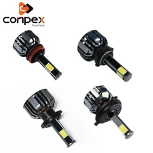 Conpex 12v 35w 7000lm автомобиля фары для авто светодиодный canbus 4 боковой свет cob для Fiat Tipo 500 500c Punto stilo bravo siena