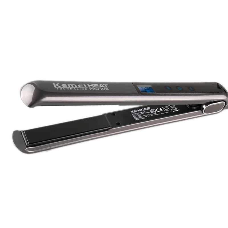 

Kemei Touch Control Ceramic Coating Straightening Iron Hair Hair Straightener Flat Irons KM-1089